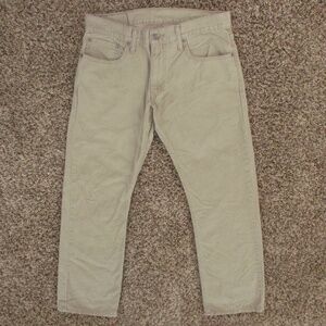 Levi's Jeans‎ Men's 32x30 Beige 514 Straight Fit 100% Cotton Pants